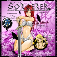 377 Sorcerer staring Erza Scarlet by MariusLorca